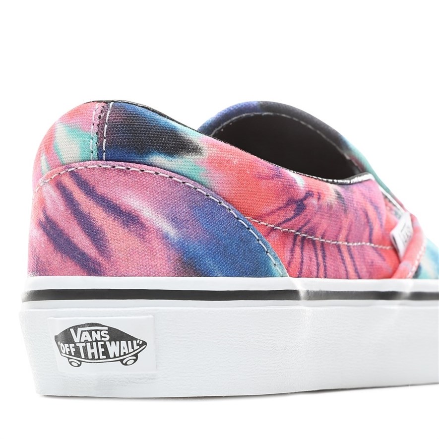 vans classic slip on tie dye multi true white